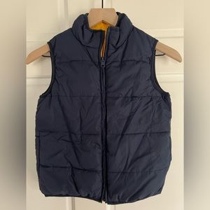 Boys Gymboree puffer vest, reversible